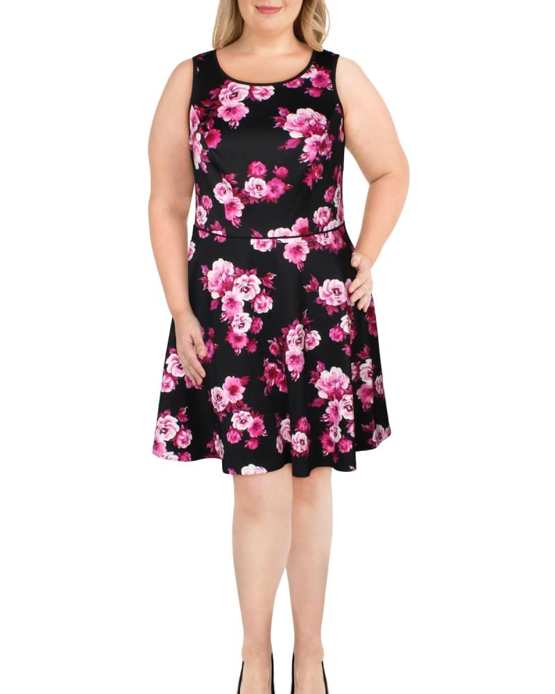 Women's plus size skater dresses hotsell